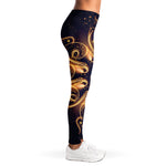 Light Fractal Print Women's Leggings