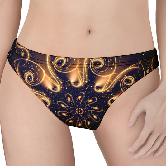 Light Fractal Print Women's Thong