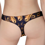 Light Fractal Print Women's Thong