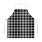 Light Grey And Black Buffalo Check Print Adjustable Apron