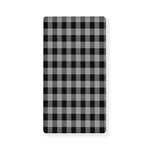 Light Grey And Black Buffalo Check Print Baby Crib Sheet