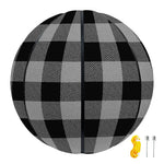 Light Grey And Black Buffalo Check Print Basketball