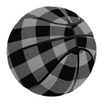 Light Grey And Black Buffalo Check Print Basketball