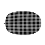 Light Grey And Black Buffalo Check Print Car Side Mirror Covers