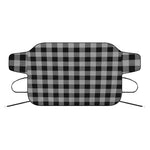 Light Grey And Black Buffalo Check Print Car Windshield Snow Cover