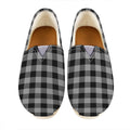 Light Grey And Black Buffalo Check Print Casual Shoes