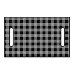 Light Grey And Black Buffalo Check Print Golf Cart Seat Cover
