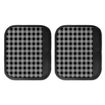 Light Grey And Black Buffalo Check Print Handle Covers