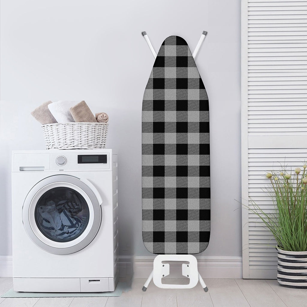 Light Grey And Black Buffalo Check Print Ironing Board Cover