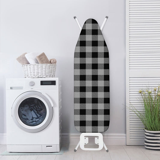 Light Grey And Black Buffalo Check Print Ironing Board Cover