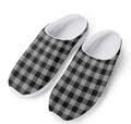 Light Grey And Black Buffalo Check Print Mesh Casual Shoes