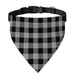Light Grey And Black Buffalo Check Print Over The Collar Dog Bandana