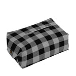 Light Grey And Black Buffalo Check Print Rectangle Tissue Box Cover