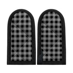Light Grey And Black Buffalo Check Print Skillet Handle Cover