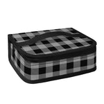 Light Grey And Black Buffalo Check Print Small Lunch Bag