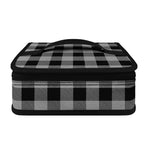 Light Grey And Black Buffalo Check Print Small Lunch Bag