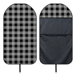 Light Grey And Black Buffalo Check Print Waterproof Car Seat Cover