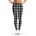 Light Grey And Black Buffalo Check Print Women's Leggings