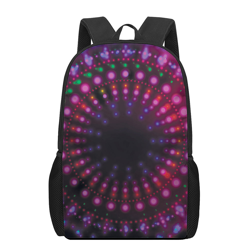 Light Mandala Print 17 Inch Backpack