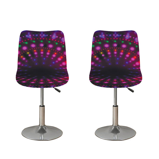 Light Mandala Print Bar Stool Covers