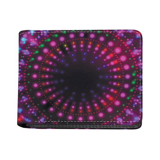 Light Mandala Print Bifold Wallet