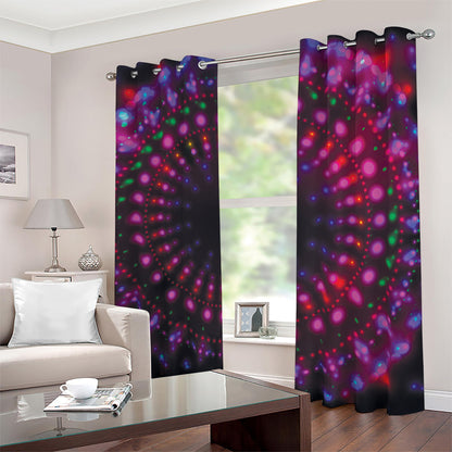 Light Mandala Print Blackout Grommet Curtains