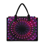 Light Mandala Print Canvas Tote Bag