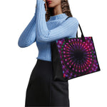 Light Mandala Print Canvas Tote Bag