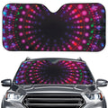 Light Mandala Print Car Windshield Sun Shade