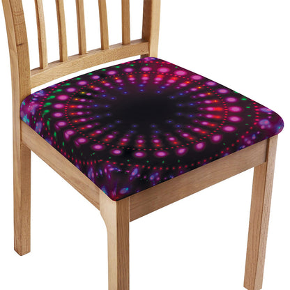 Light Mandala Print Chair Cushion Cover
