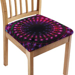 Light Mandala Print Chair Cushion Cover