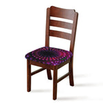 Light Mandala Print Chair Cushion Cover