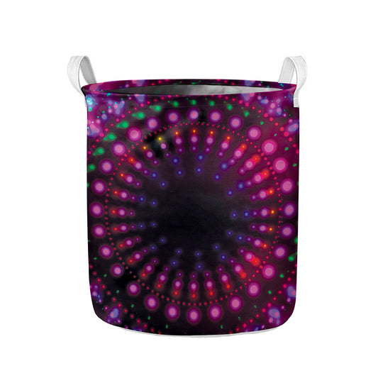 Light Mandala Print Collapsible Laundry Basket