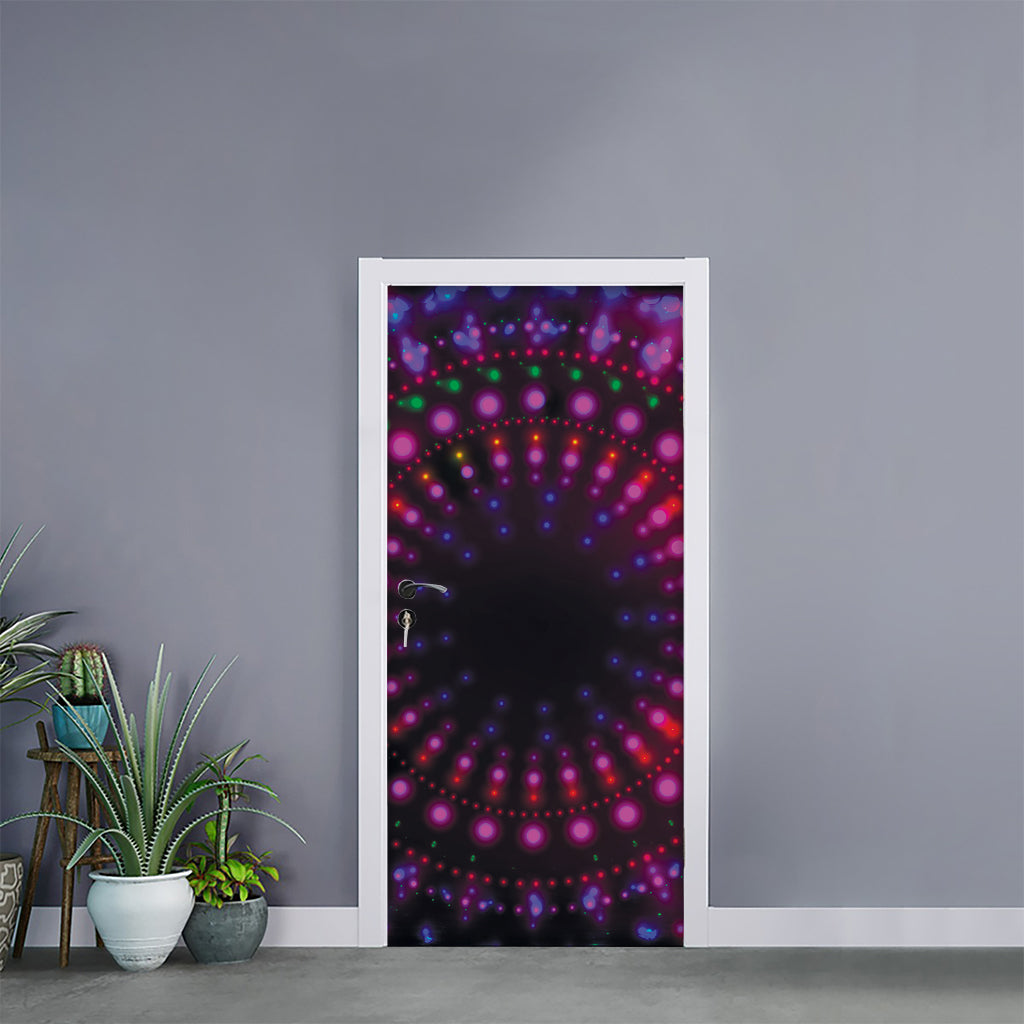 Light Mandala Print Door Sticker