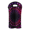 Light Mandala Print Double Neoprene Wine Tote
