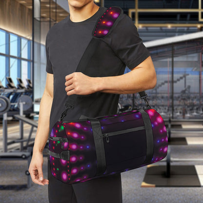 Light Mandala Print Gym Bag