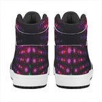 Light Mandala Print High Top Leather Sneakers