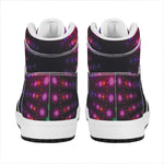 Light Mandala Print High Top Leather Sneakers