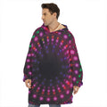 Light Mandala Print Hoodie Blanket