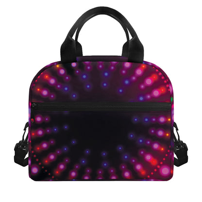 Light Mandala Print Insulated Lunch Bag