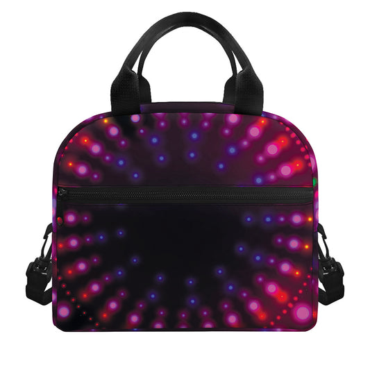 Light Mandala Print Insulated Lunch Bag