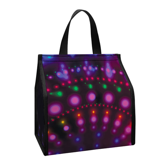 Light Mandala Print Insulated Lunch Tote