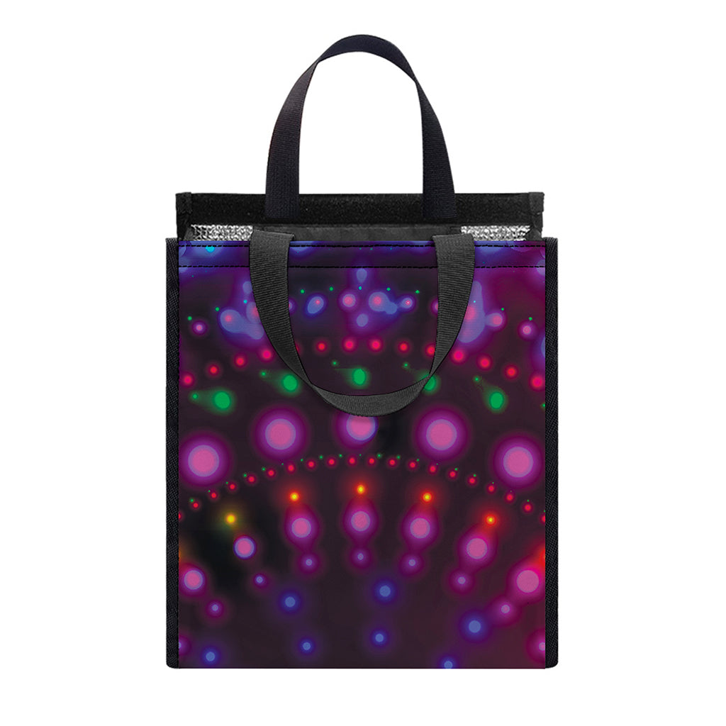 Light Mandala Print Insulated Lunch Tote