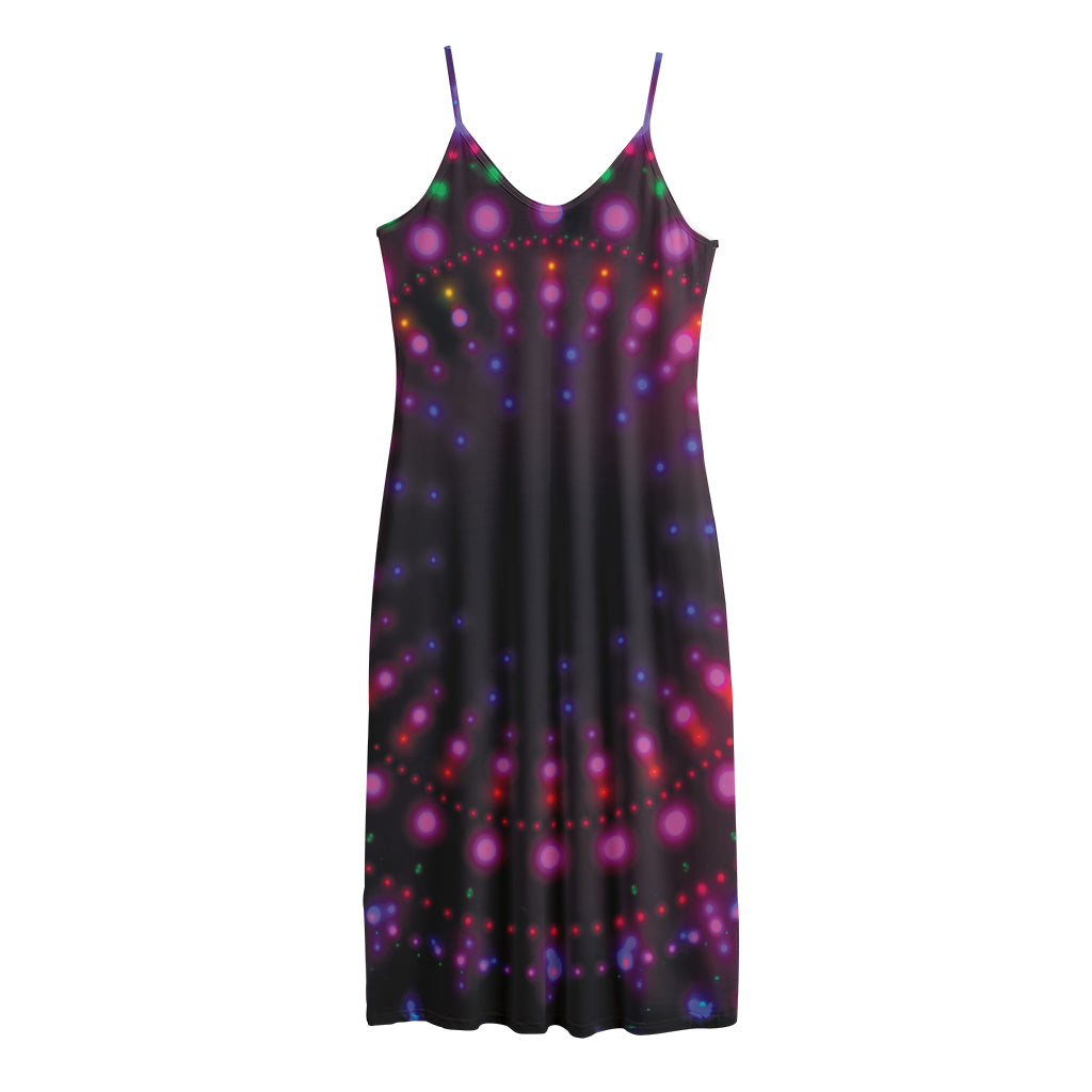 Light Mandala Print Jersey Midi Cami Dress