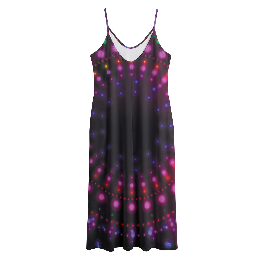 Light Mandala Print Jersey Midi Cami Dress