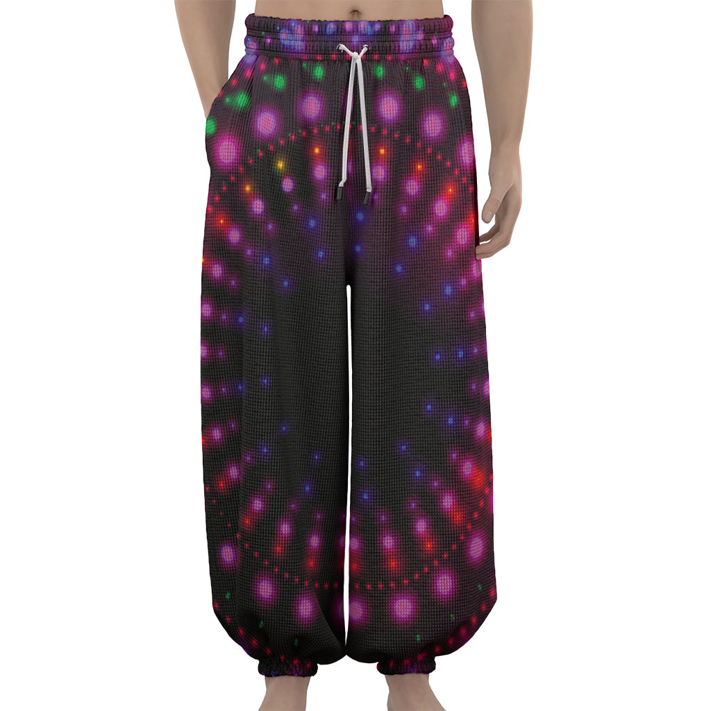 Light Mandala Print Lantern Pants