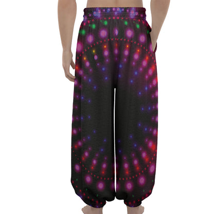 Light Mandala Print Lantern Pants