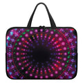Light Mandala Print Laptop Sleeve With Handle