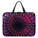 Light Mandala Print Laptop Sleeve With Handle