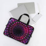 Light Mandala Print Laptop Sleeve With Handle
